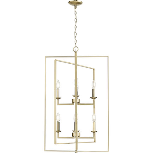 Nellis 8 Light 24 inch Modern Gold Pendant Ceiling Light